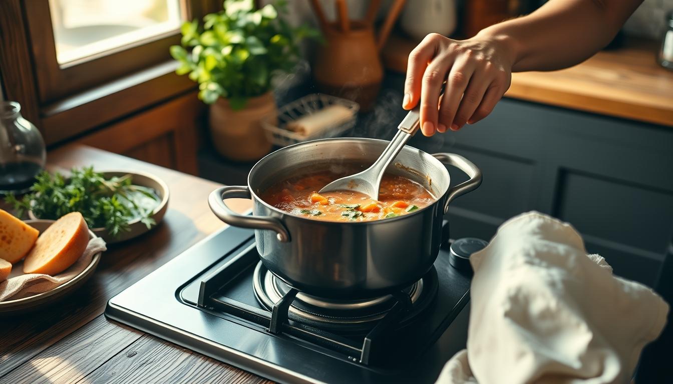 Ingredients prepared for a simple home dinner